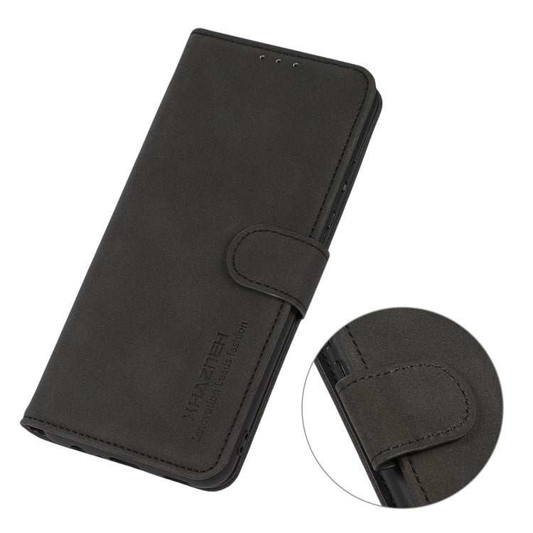KHAZNEH For Motorola Moto G35 5G Stand Case PU Leather Wallet Phone Cover - Black