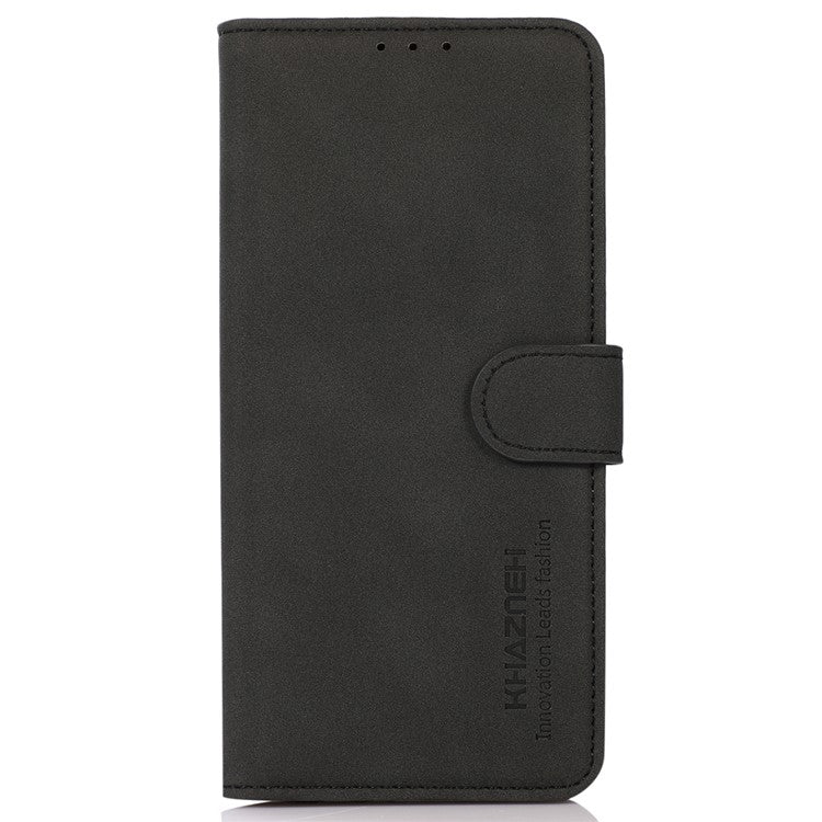 KHAZNEH For Motorola Moto G35 5G Stand Case PU Leather Wallet Phone Cover - Black