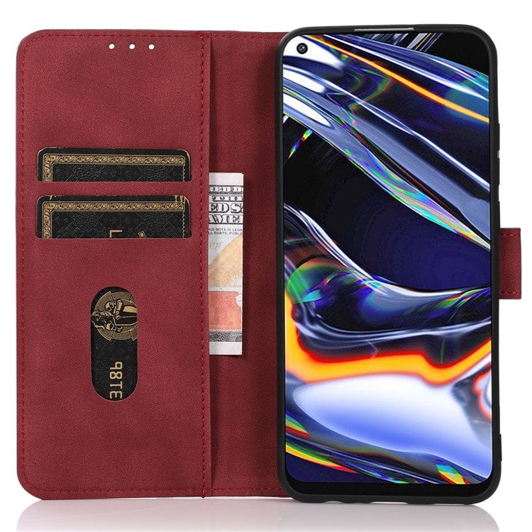 KHAZNEH For Motorola Moto G35 5G Stand Case PU Leather Wallet Phone Cover - Red