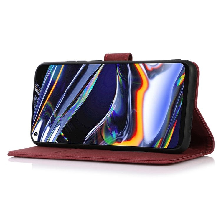 KHAZNEH For Motorola Moto G35 5G Stand Case PU Leather Wallet Phone Cover - Red