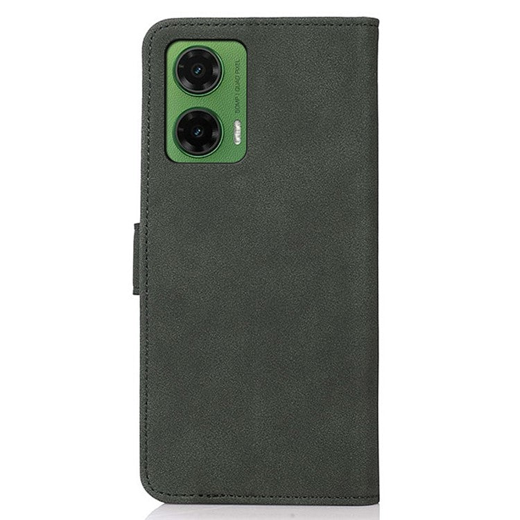 KHAZNEH For Motorola Moto G35 5G Stand Case PU Leather Wallet Phone Cover - Green