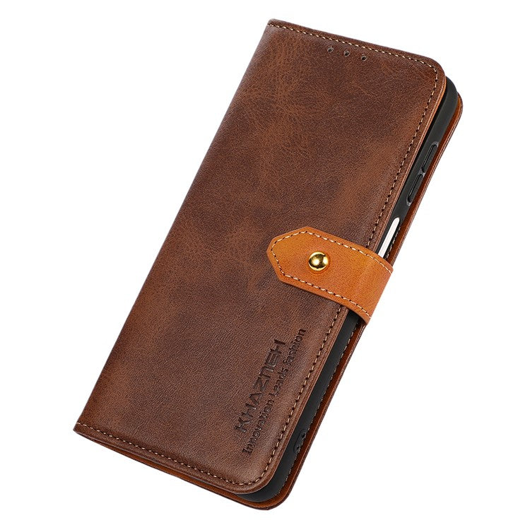 KHAZNEH For Motorola Moto G35 5G Wallet Phone Case Stand Leather Flip Cover - Brown