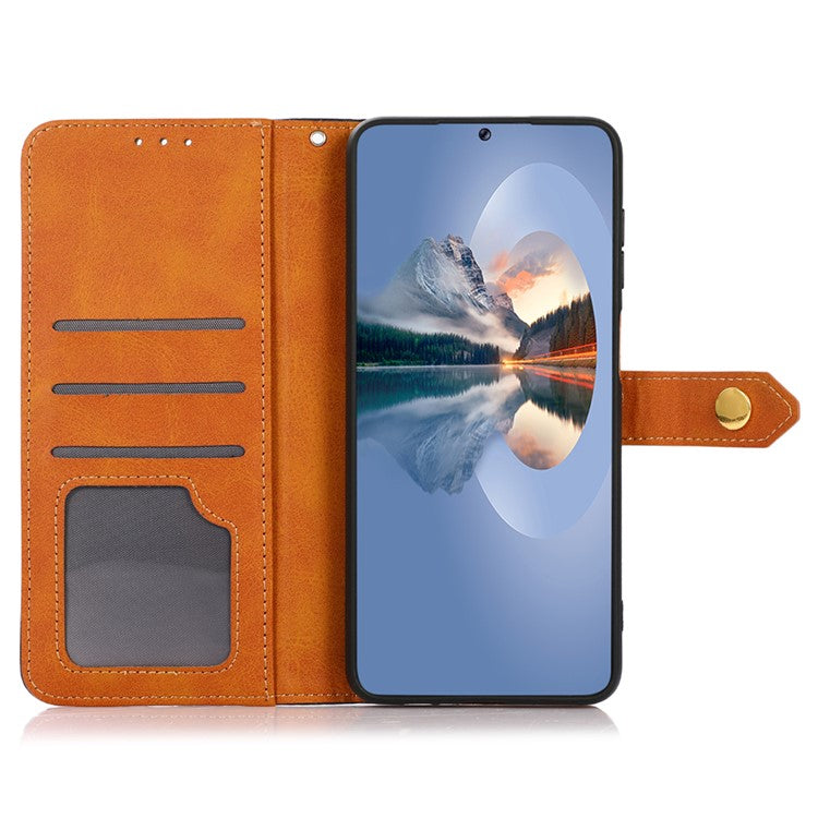 KHAZNEH For Motorola Moto G35 5G Wallet Phone Case Stand Leather Flip Cover - Blue