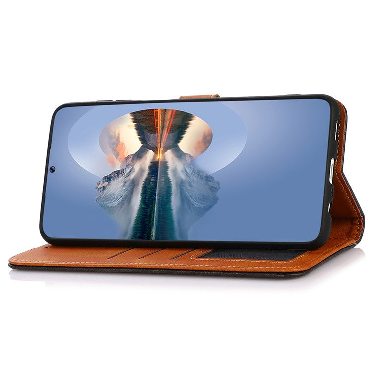 KHAZNEH For Motorola Moto G35 5G Wallet Phone Case Stand Leather Flip Cover - Blue