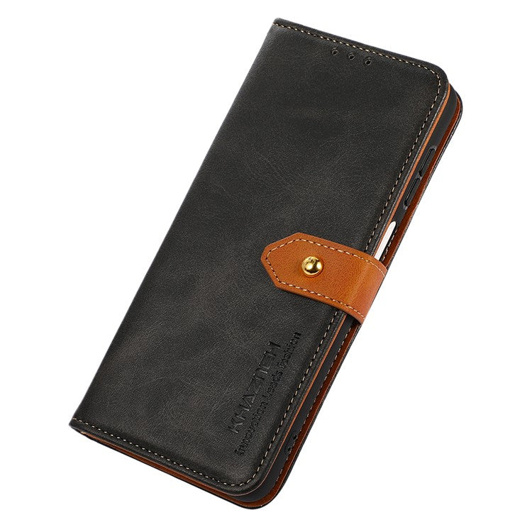 KHAZNEH For Motorola Moto G35 5G Wallet Phone Case Stand Leather Flip Cover - Black