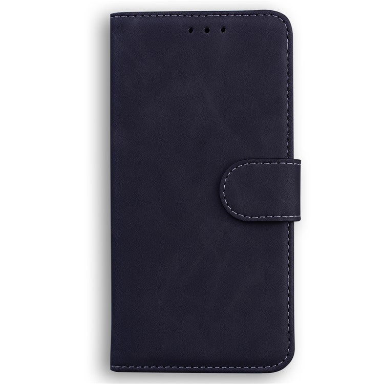 For Motorola Moto G35 5G Case Solid Color Leather Wallet Phone Cover - Black