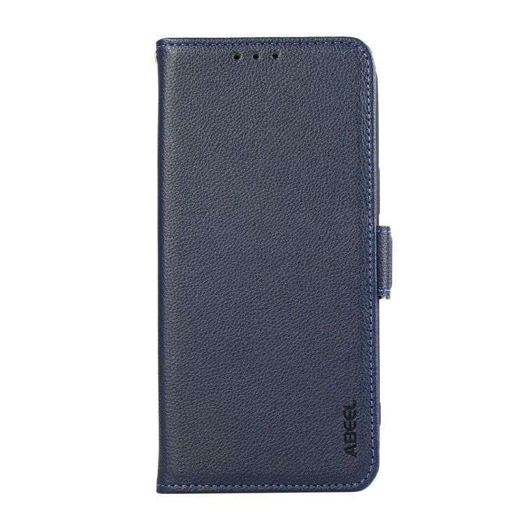 ABEEL For Motorola Moto G35 5G Case Litchi Texture Leather RFID Blocking Phone Cover - Blue