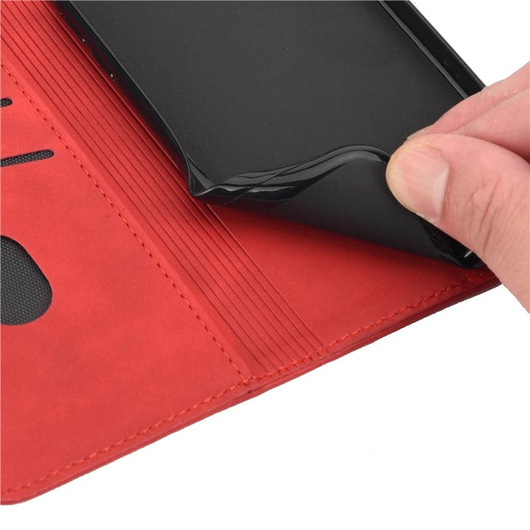 For Motorola Moto G35 5G Case PU Leather Shockproof Protection Wallet Phone Cover - Red