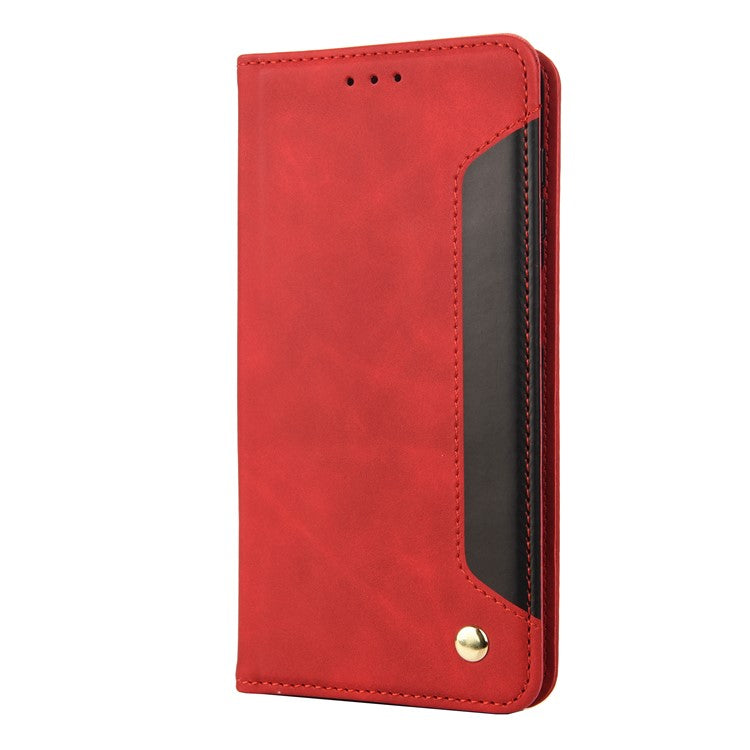 For Motorola Moto G35 5G Case PU Leather Shockproof Protection Wallet Phone Cover - Red