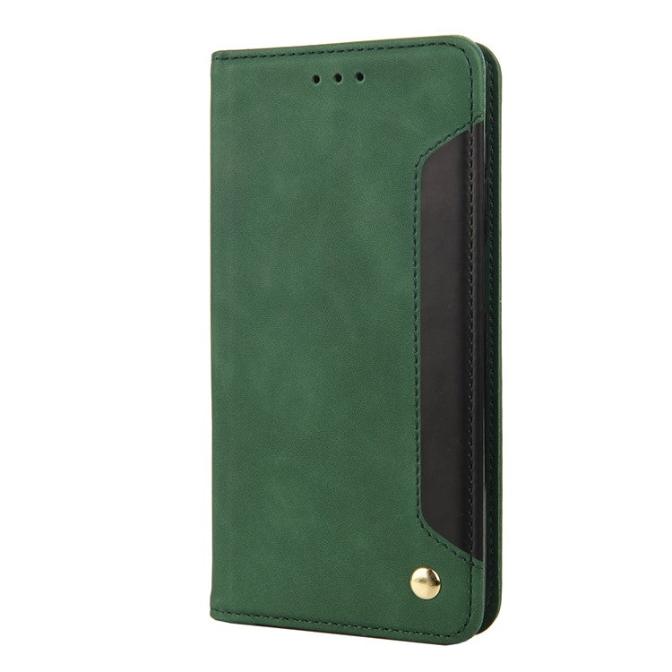 For Motorola Moto G35 5G Case PU Leather Shockproof Protection Wallet Phone Cover - Green