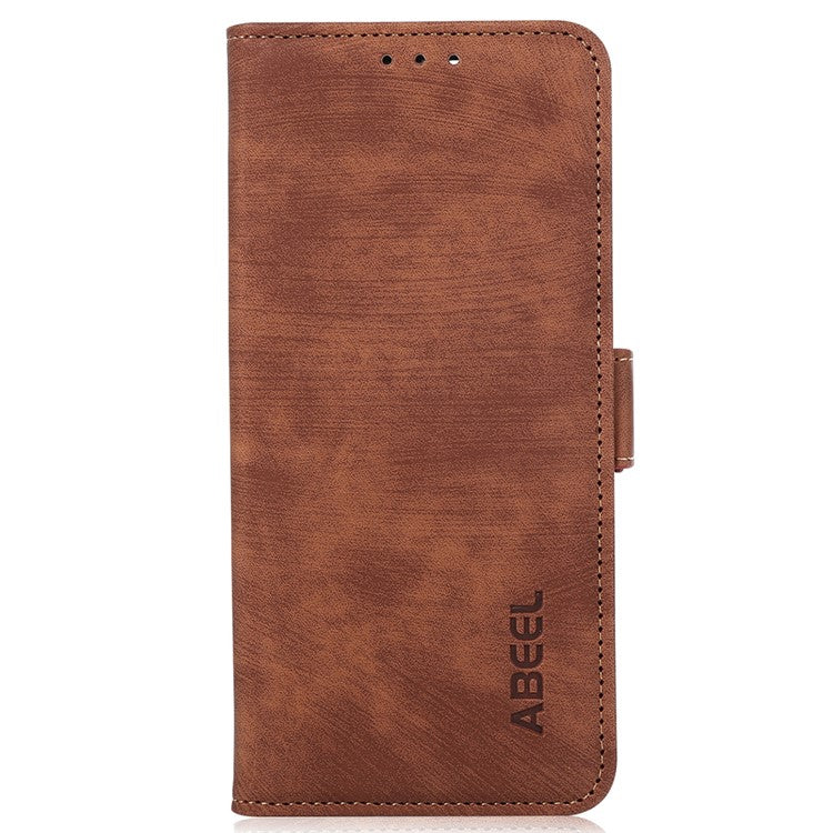 ABEEL For Motorola Moto G35 5G Case Retro Leather Phone Cover Wallet Stand View - Brown