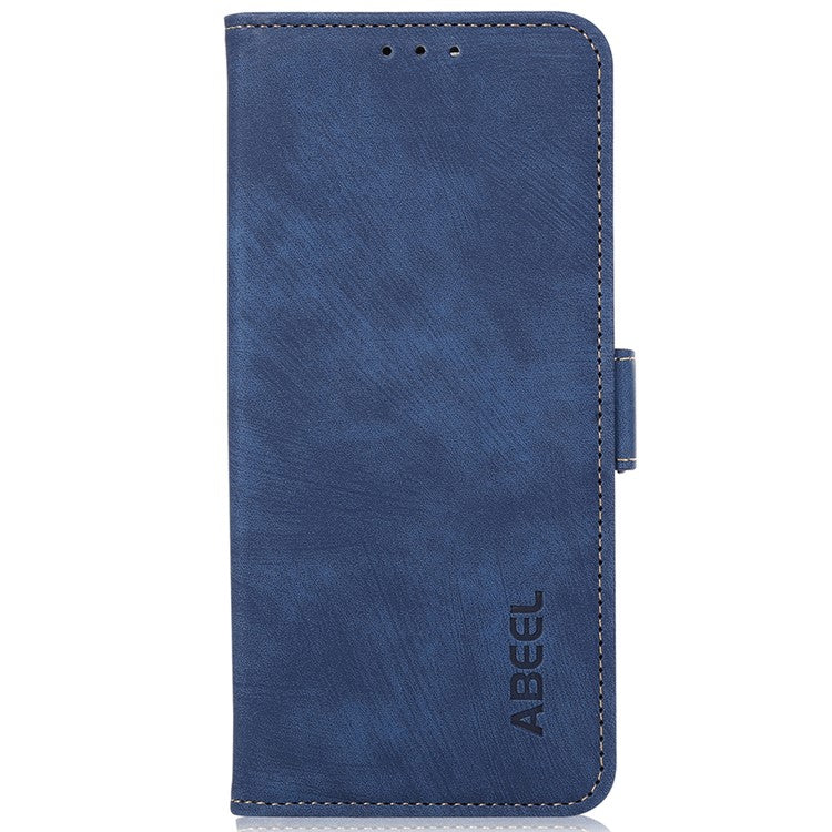 ABEEL For Motorola Moto G35 5G Case Retro Leather Phone Cover Wallet Stand View - Blue