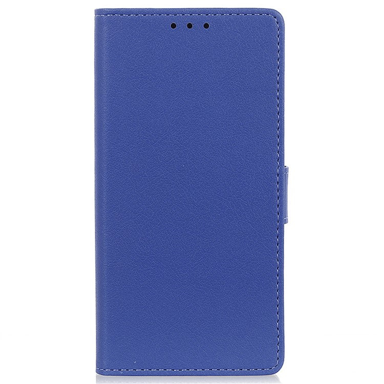For Motorola Moto G35 5G Case PU Leather Stand Wallet Phone Cover - Blue