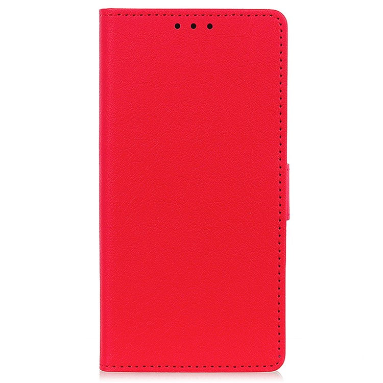 For Motorola Moto G35 5G Case PU Leather Stand Wallet Phone Cover - Red