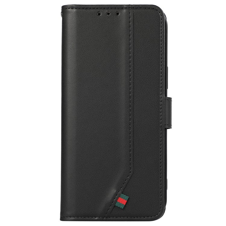 For Motorola Moto G35 5G Case RFID Blocking Flip Leather Phone Cover - Black