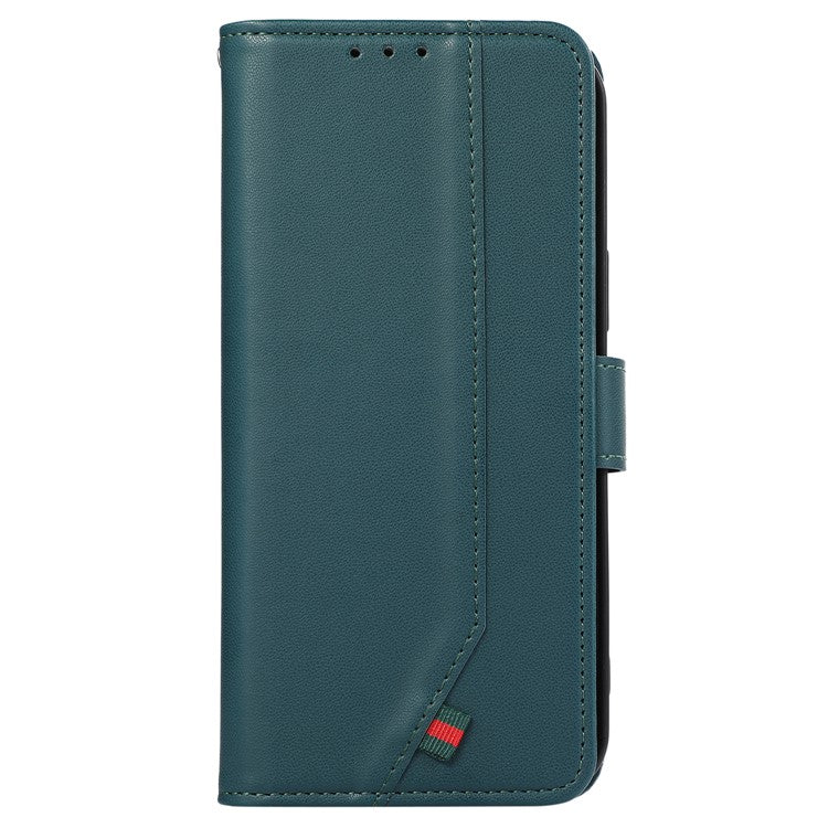 For Motorola Moto G35 5G Case RFID Blocking Flip Leather Phone Cover - Green
