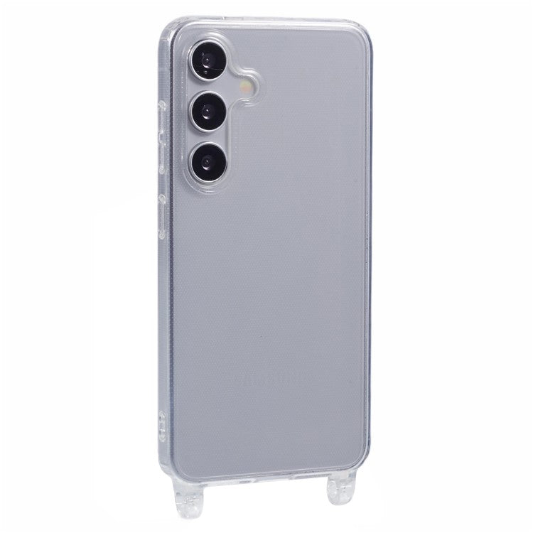 For Samsung Galaxy A25 5G (Global) (161.0 x 76.5 x 8.3mm) Case TPU 1.8mm Clear Phone Cover with Lanyard Holes