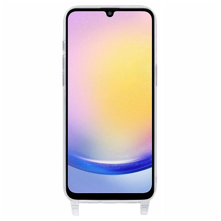 For Samsung Galaxy A25 5G (Global) (161.0 x 76.5 x 8.3mm) Case TPU 1.8mm Clear Phone Cover with Lanyard Holes