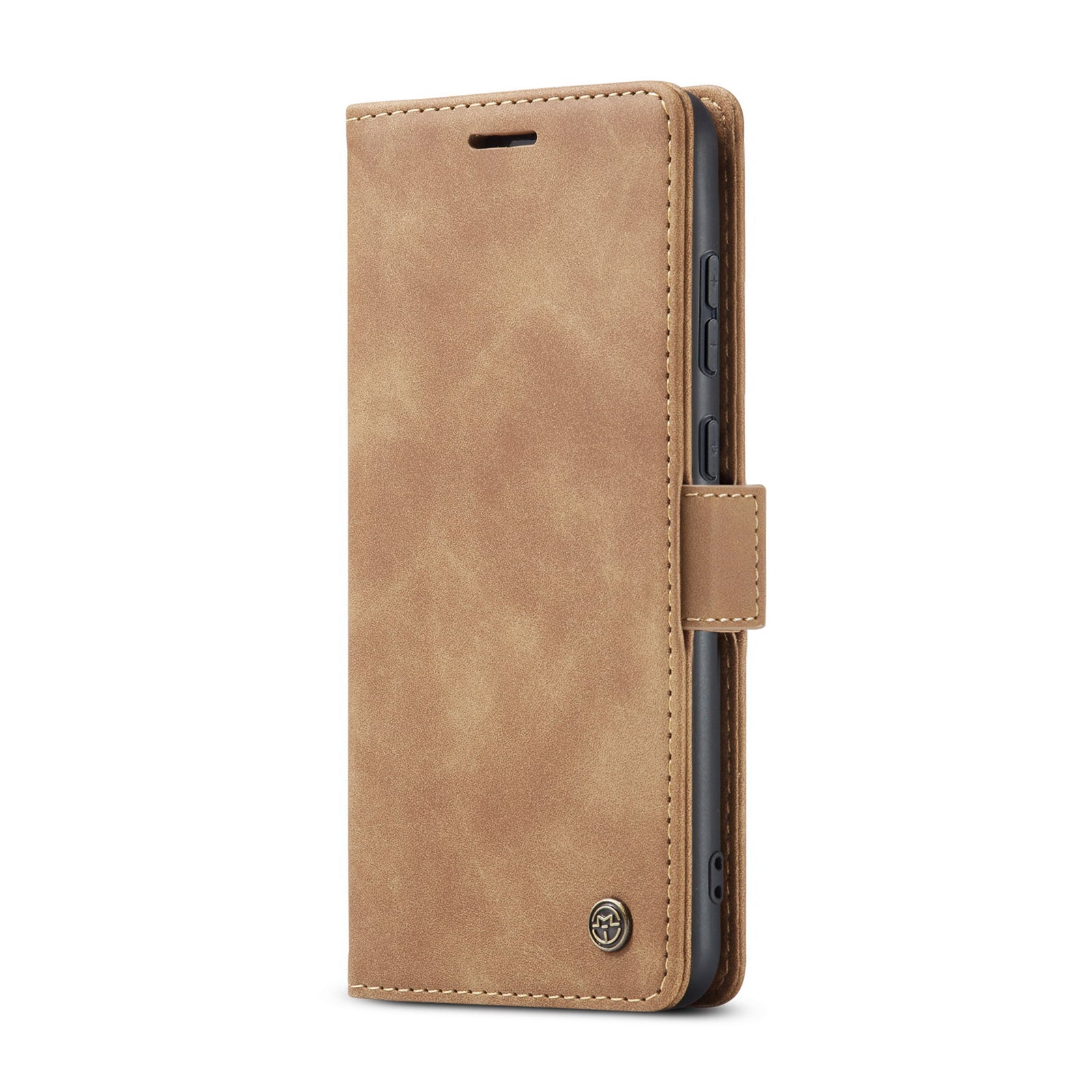 For Huawei P60 Pro Case CASEME 013 Series Card Holder Stand Leather Phone Cover - Brown