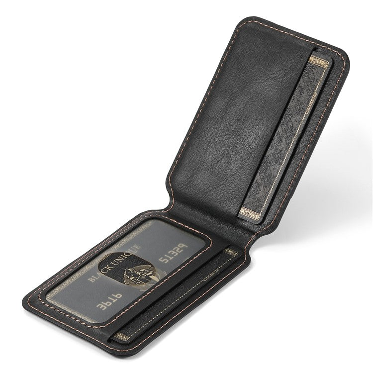 SUTENI H15 For iPhone 14 Case Compatible with MagSafe Detachable Card Holder Phone Cover - Black