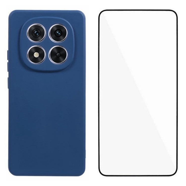 WANLONFENG RB2 Series for Xiaomi Redmi Note 14 Pro 5G / Poco X7 5G Case TPU Phone Cover with Screen Protector - Sapphire