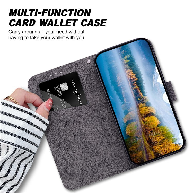 For Motorola Moto G35 5G Case Ultra-Thin PU Leather + TPU Phone Cover with Card Slot - Purple