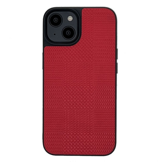 VILI TH Series Shockproof Case for iPhone 14 Anti-Drop Phone Case PU Leather Coated TPU Protective Phone Cover - Red
