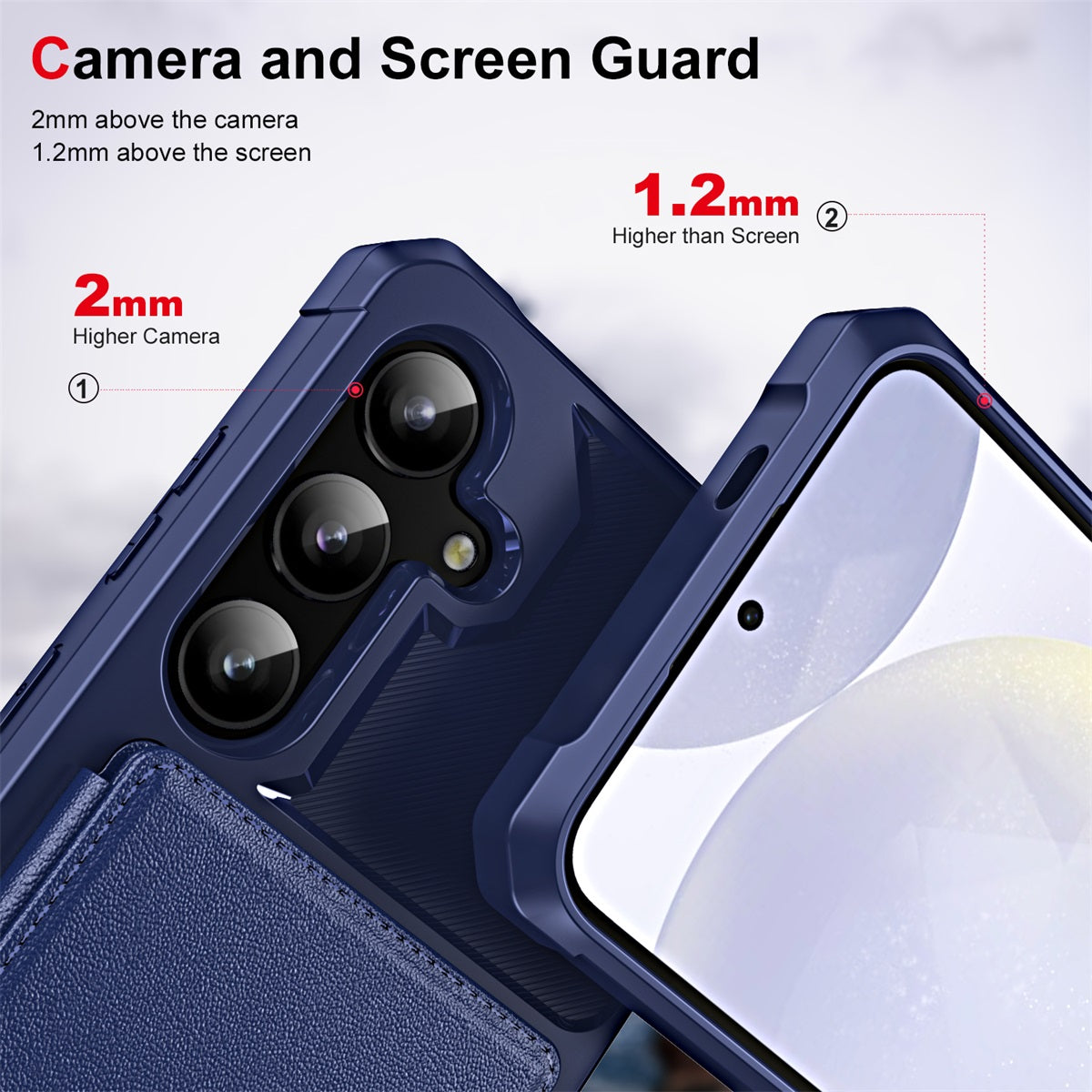 For Samsung Galaxy A35 5G ENKAY Hat-Prince Wallet Card Slot Kickstand PU Leather +TPU Back Phone Cover with Camera Lens Film - Black