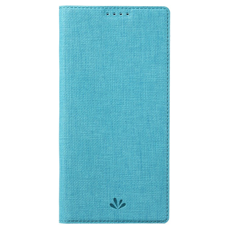 VILI DMX Series Drop-proof Phone Case for Motorola Edge (2022) 5G, PU Leather Magnetic Closure Flip Cover Stand with Card Holder - Blue