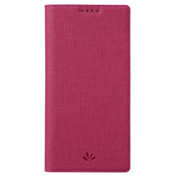 VILI DMX Series Drop-proof Phone Case for Motorola Edge (2022) 5G, PU Leather Magnetic Closure Flip Cover Stand with Card Holder - Rose