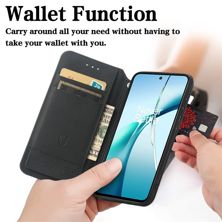 CASENEO RFID Blocking Case For Motorola Moto G55 5G Wallet Leather Cover Pattern Print - Iridescent Cloud