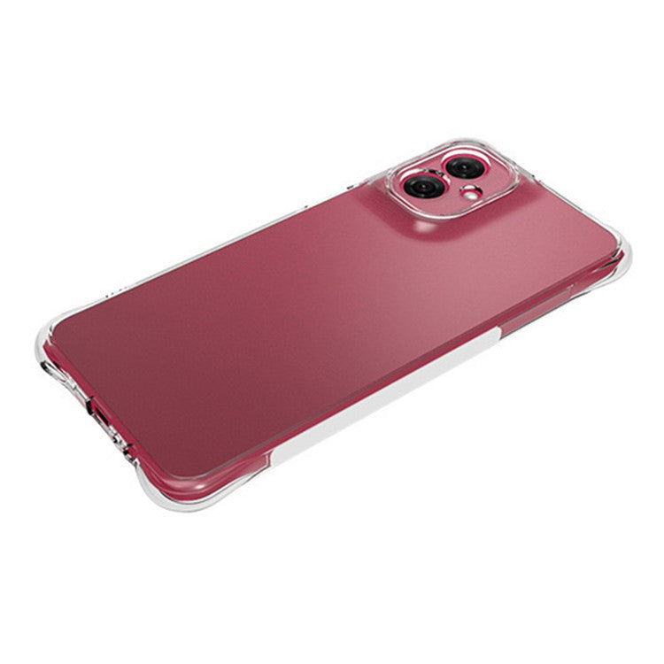 WANLONFENG WL Series for Motorola Moto G55 5G TPU Case 2.0mm Phone Cover with Tempered Glass Film
