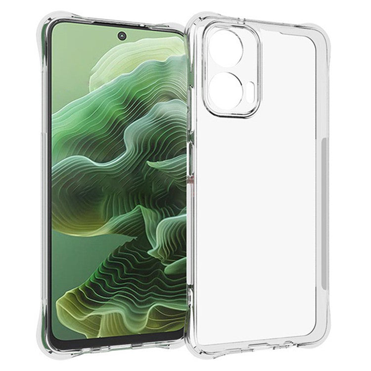 WANLONFENG WL Series for Motorola Moto G35 5G TPU Case 2.0mm Phone Cover with Tempered Glass Film