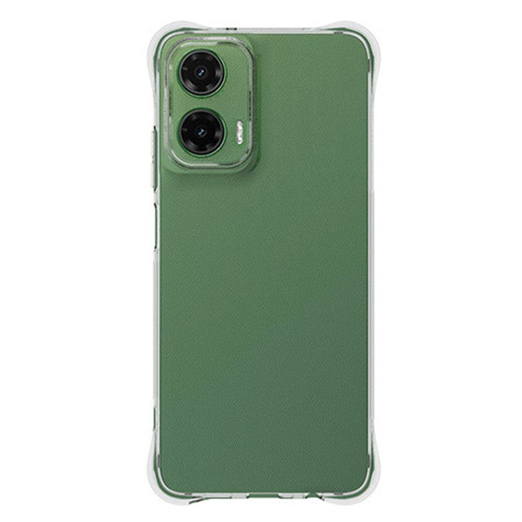 WANLONFENG WL Series for Motorola Moto G35 5G TPU Case 2.0mm Phone Cover with Tempered Glass Film