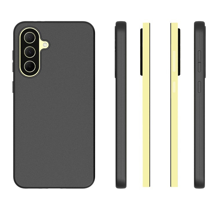 10Pcs / Pack For Samsung Galaxy A36 5G Case Anti-Fingerprint Soft TPU Protective Cover - Black