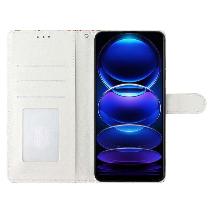 For Motorola Moto G35 5G Case PU Leather Wallet Phone Cover 3D Pattern Printing - Tape