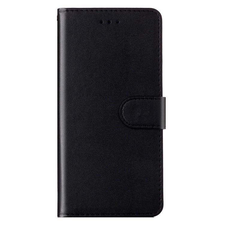 For Motorola Moto G35 5G Case with Card Holder PU Leather Flip Wallet Phone Cover - Black