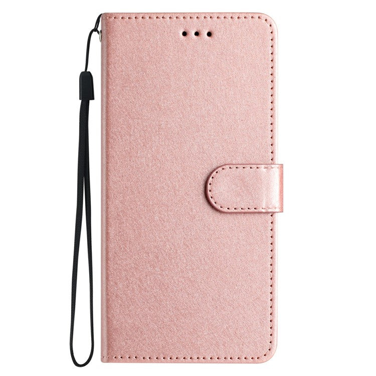 For Motorola Moto G35 5G Wallet Case Leather Folio Phone Cover Magnetic Clasp - Rose Gold