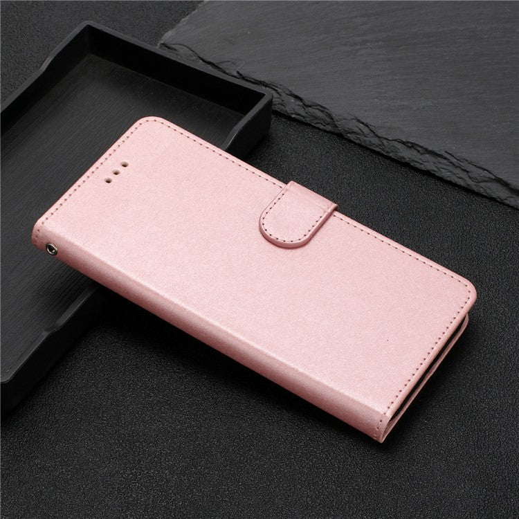 For Motorola Moto G35 5G Wallet Case Leather Folio Phone Cover Magnetic Clasp - Rose Gold