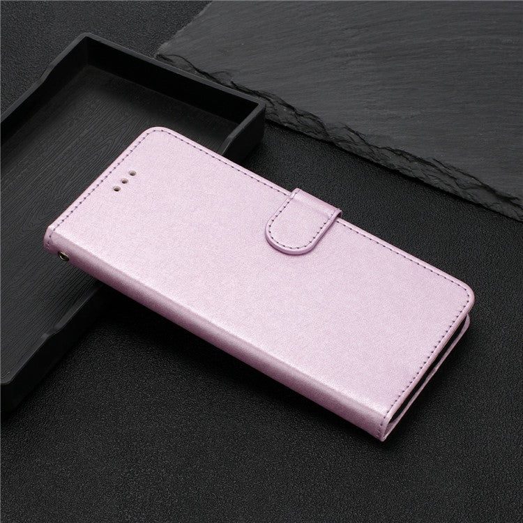 For Motorola Moto G35 5G Wallet Case Leather Folio Phone Cover Magnetic Clasp - Light Purple