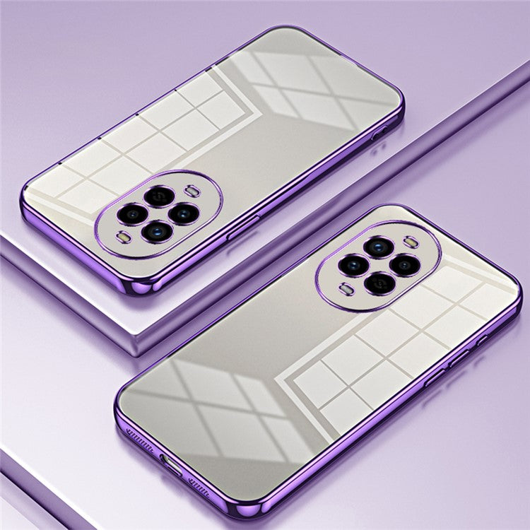 For Huawei nova 13 Pro 5G Case Electroplating Frame Soft TPU Phone Cover - Purple