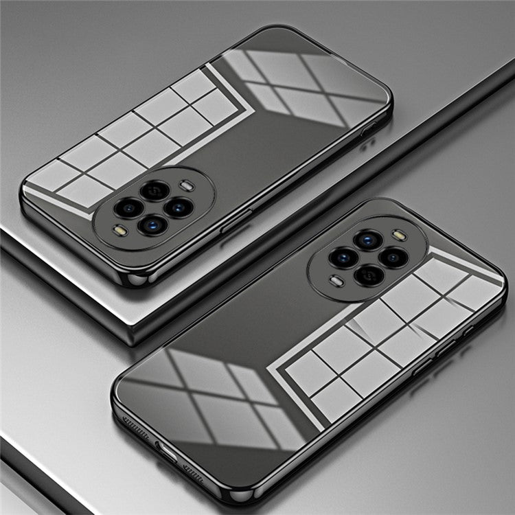 For Huawei nova 13 Pro 5G Case Electroplating Frame Soft TPU Phone Cover - Black