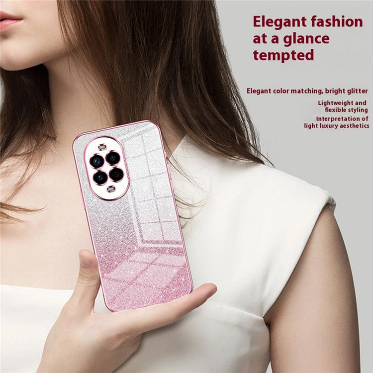 For Huawei nova 13 Pro 5G Case Electroplating Gradient Glitter TPU Phone Cover - Green