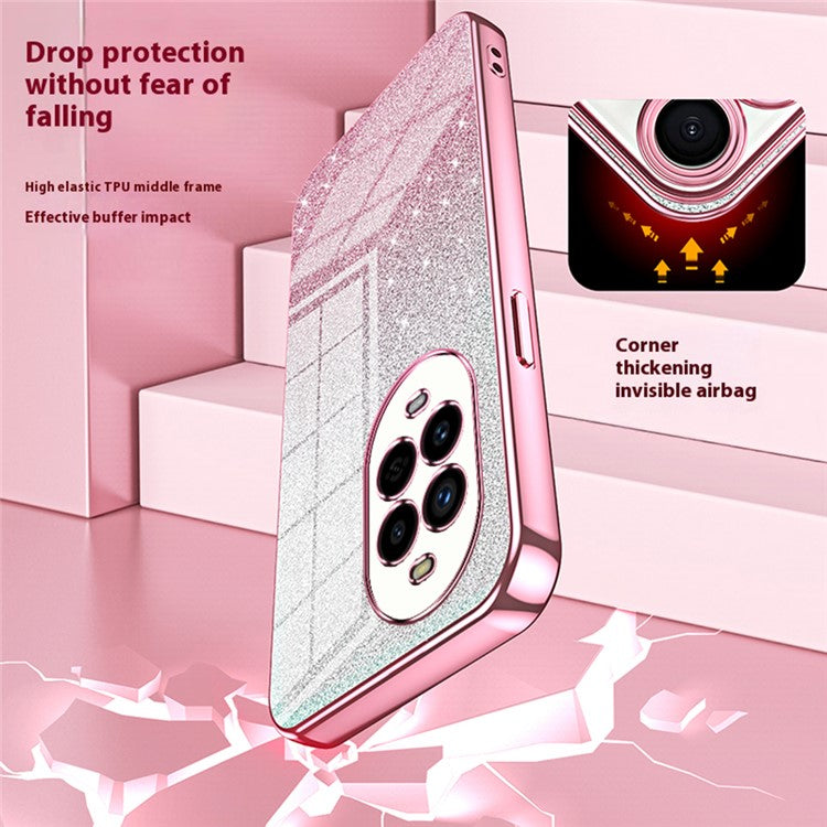 For Huawei nova 13 Pro 5G Case Electroplating Gradient Glitter TPU Phone Cover - Green