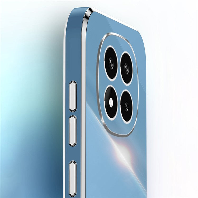 XINLI For Xiaomi Redmi Note 14 Pro 5G / Poco X7 5G Case Ring Kickstand Electroplating TPU Phone Cover - Red
