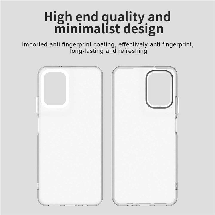 For Motorola Moto G35 5G Case PC+TPU+PET Matte Anti-Drop Phone Back Cover - White