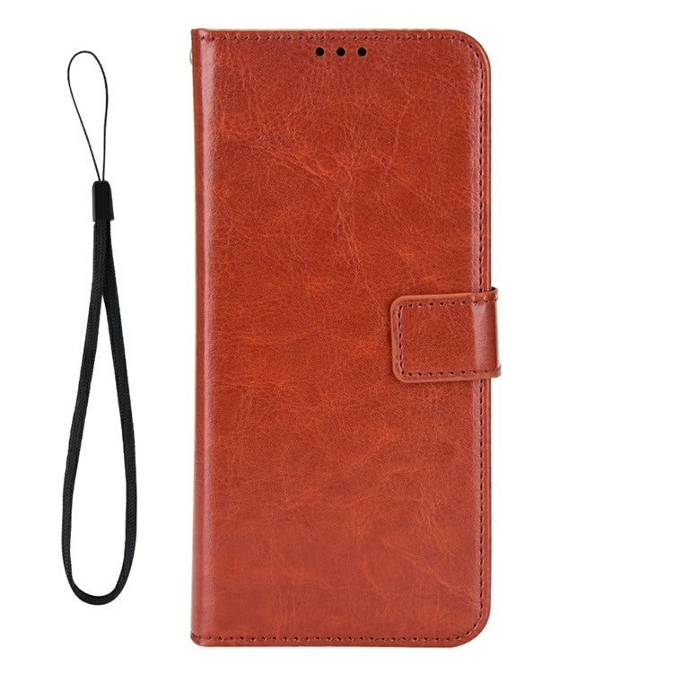 For Huawei nova 13 Pro 5G Case Crazy Horse Texture PU Leather Phone Wallet Cover - Brown
