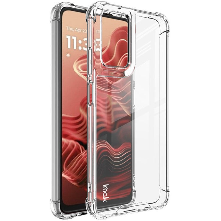 IMAK For Motorola Moto G35 5G Case PC+TPU Shockproof Clear Phone Cover