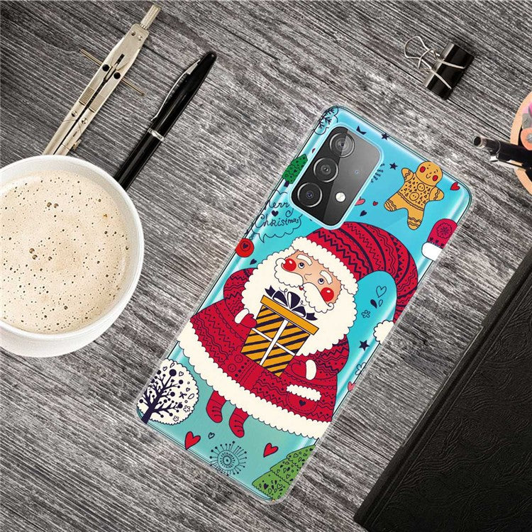 For Samsung Galaxy A13 4G Personalized Christmas Pattern Printed Phone Case Shockproof TPU Anti-Scratch Anti-Slip Cover Cover - Santa Brings Gifts