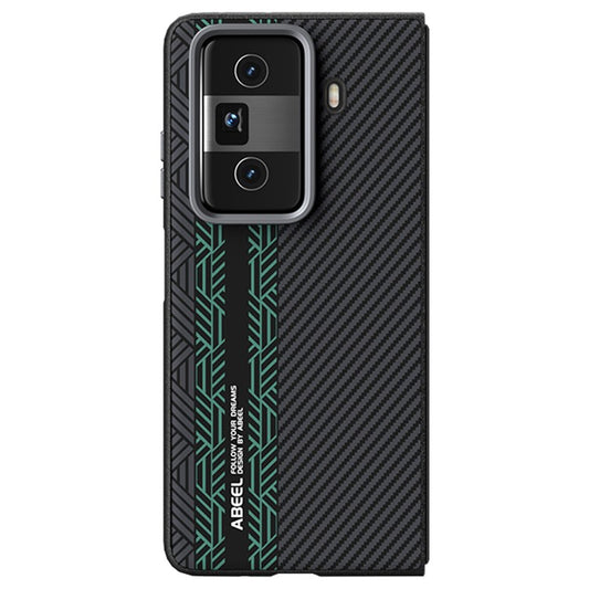 ABEEL For Honor Magic Vs3 5G Case PC + TPU + Aluminum Alloy + PU Leather Phone Cover Compatible with MagSafe - Texture 2